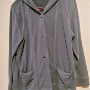 Coldwater Creek Charcoal Trench Coat